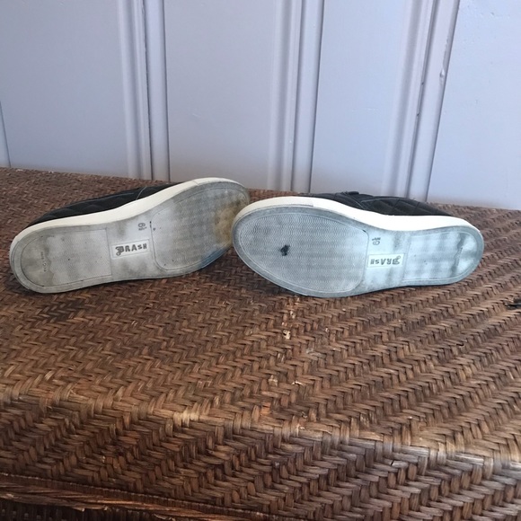 Brash Black Quilted Slip Ons - Picture 3 of 7